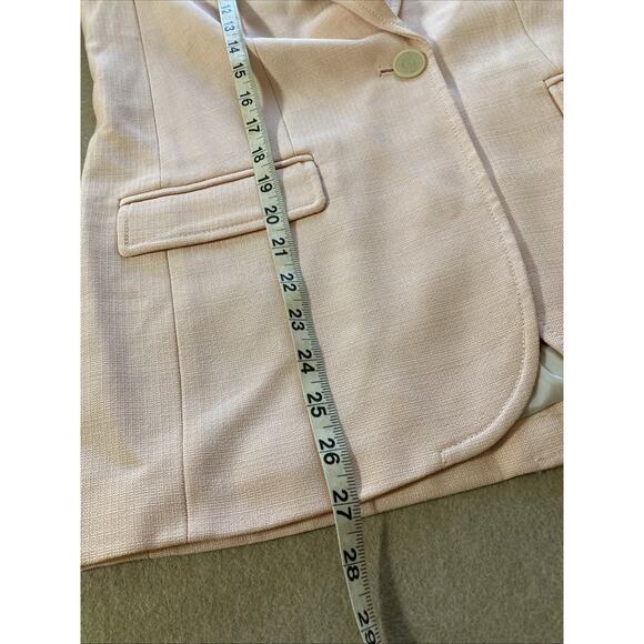 J Crew Arden Blazer Jacket Sz 2 NWT Blush Pink CK098 Academia Prep Capsule $278 - Picture 9 of 10